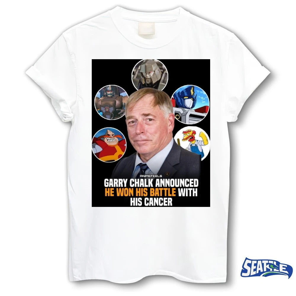 Official Animefeels Garry Chalk Announced He Won His Battle With His Cancer Poster t-shirt