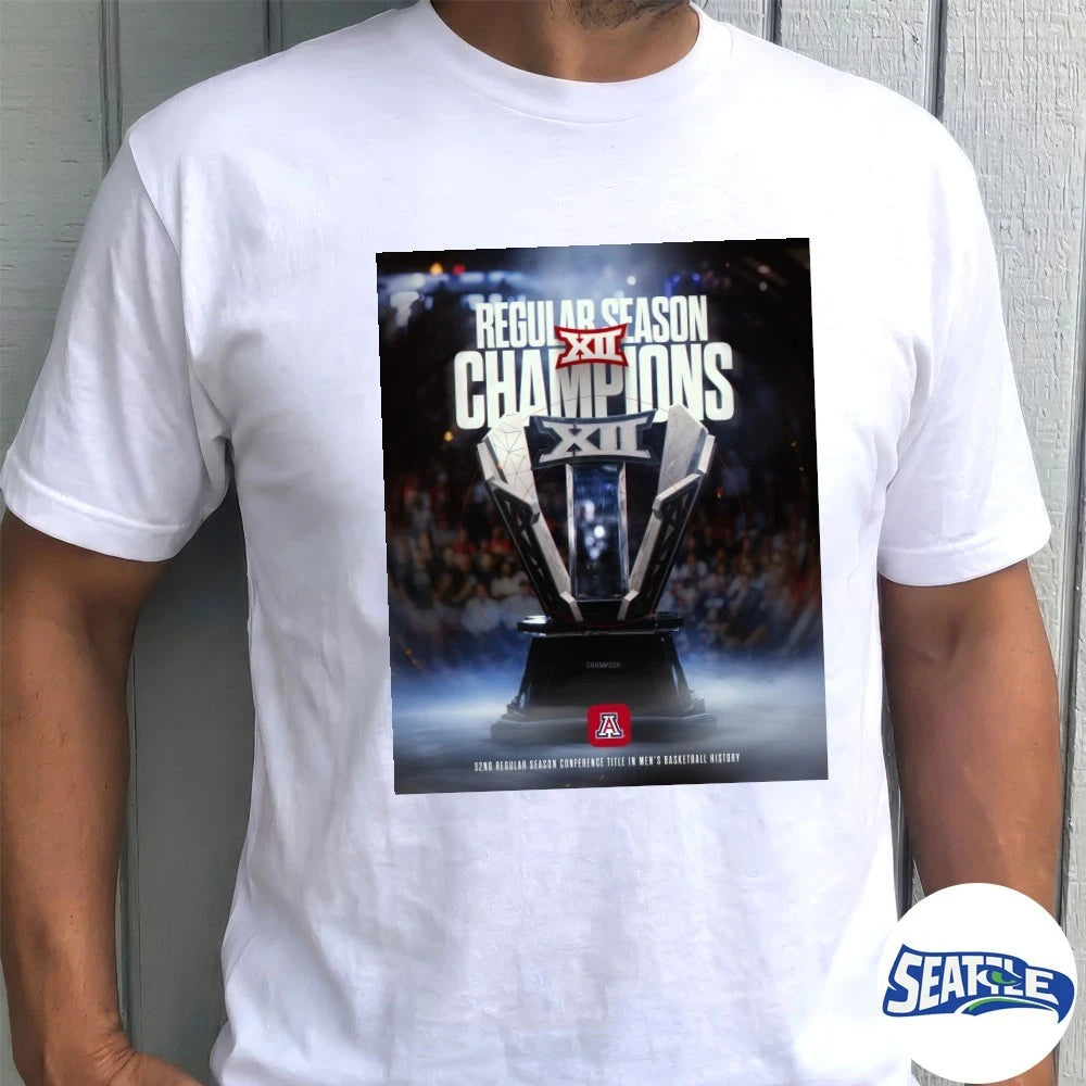 Official Arizona MBB Big Ten 32nd Regular Season Conference Title Champions Poster t-shirt