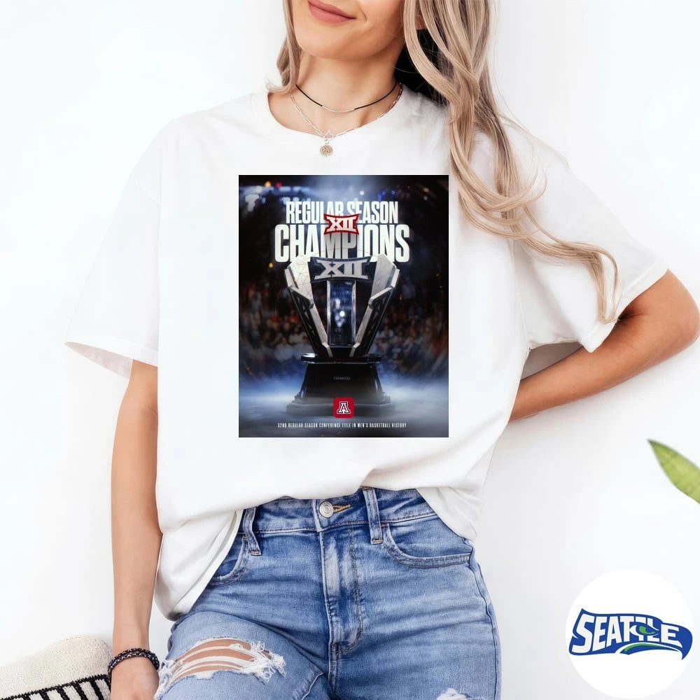 Official Arizona MBB Big Ten 32nd Regular Season Conference Title Champions Poster t-shirt