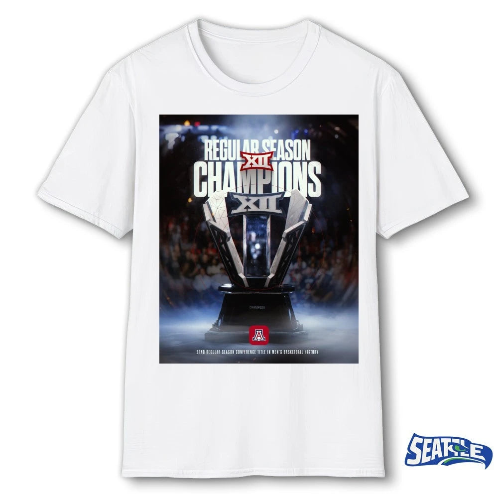 Official Arizona MBB Big Ten 32nd Regular Season Conference Title Champions Poster t-shirt