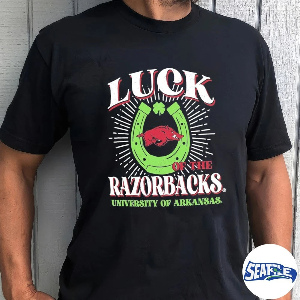 Official Arkansas Razorbacks Luck of the Team The University Of Arkansas t-shirt
