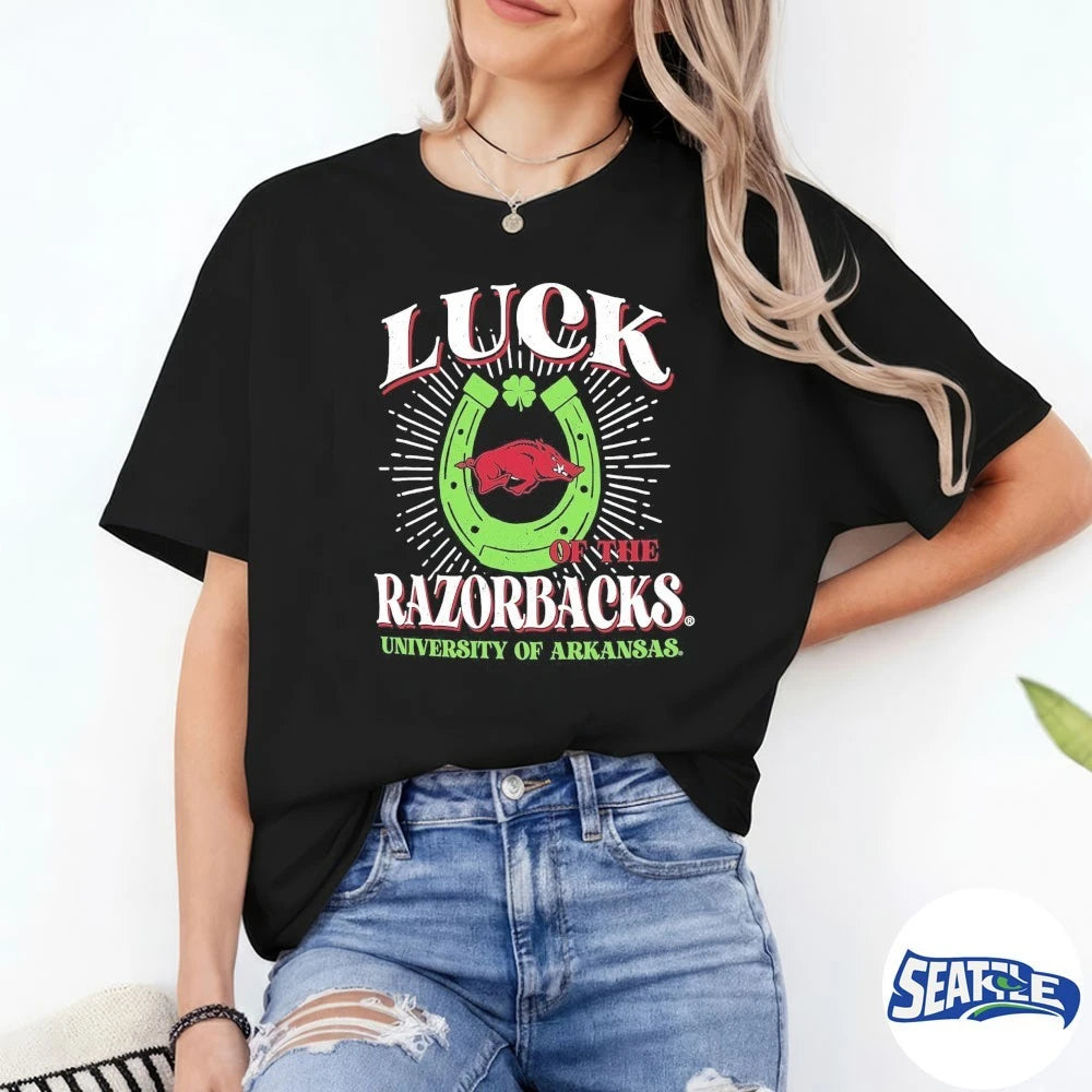 Official Arkansas Razorbacks Luck of the Team The University Of Arkansas t-shirt