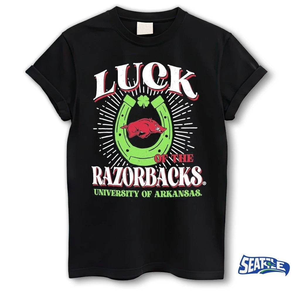 Official Arkansas Razorbacks Luck of the Team The University Of Arkansas t-shirt