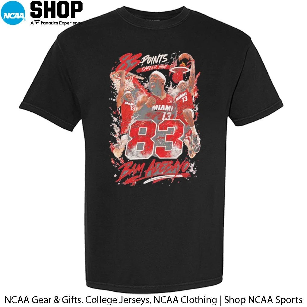 Official Bam Adebayo 83 Points Career High T-Shirt
