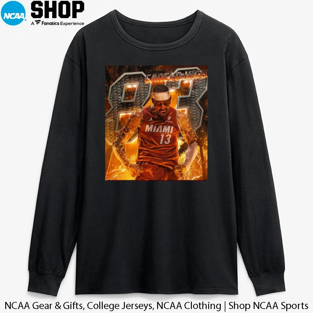 Official Bam Adebayo Miami Heat Goes Nuclear 83 Career High Second Most Points In NBA History T-Shirt
