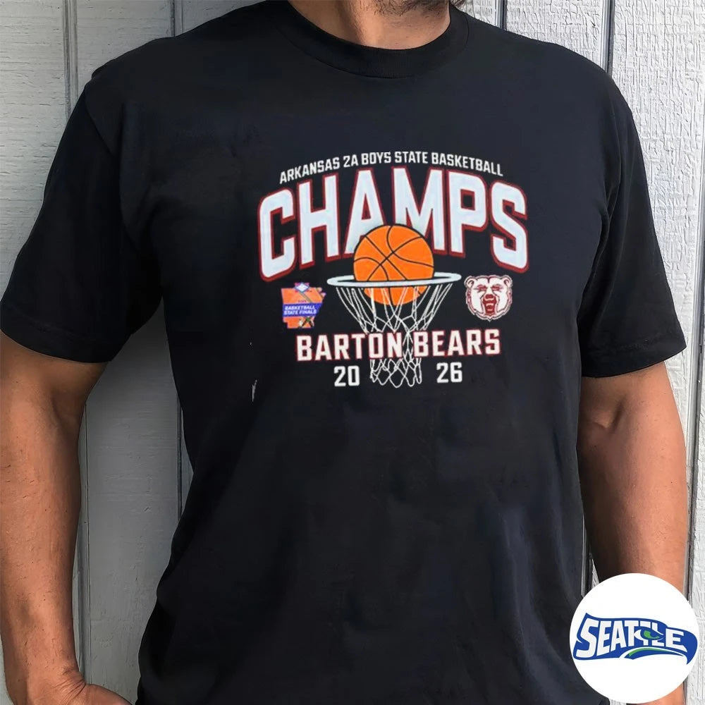 Official Barton Bears Arkansas 2A Boys State Basketball Champions 2026 t-shirt