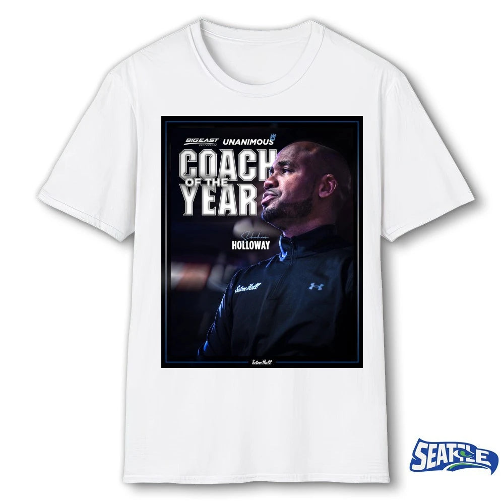 Official Big East Conference Unanimous Coach Of The Year Holloway Signature Poster t-shirt