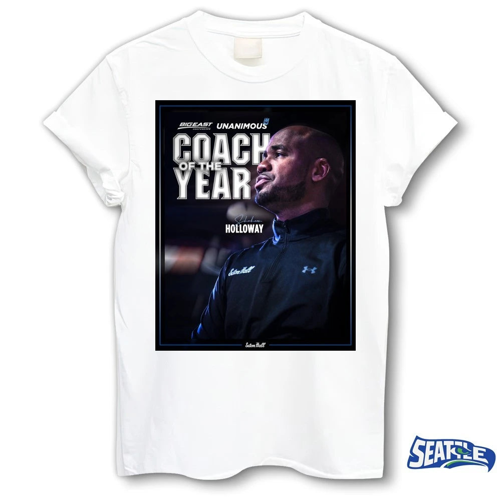 Official Big East Conference Unanimous Coach Of The Year Holloway Signature Poster t-shirt