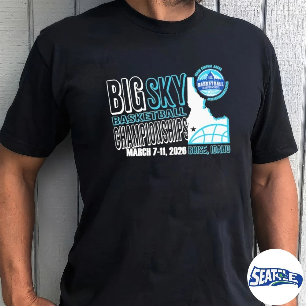 Official Big Sky Basketball Championships March 7-11 2026 Boise Idaho Idaho Central Arena t-shirt