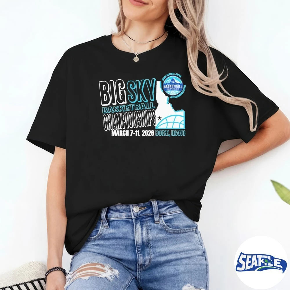 Official Big Sky Basketball Championships March 7-11 2026 Boise Idaho Idaho Central Arena t-shirt