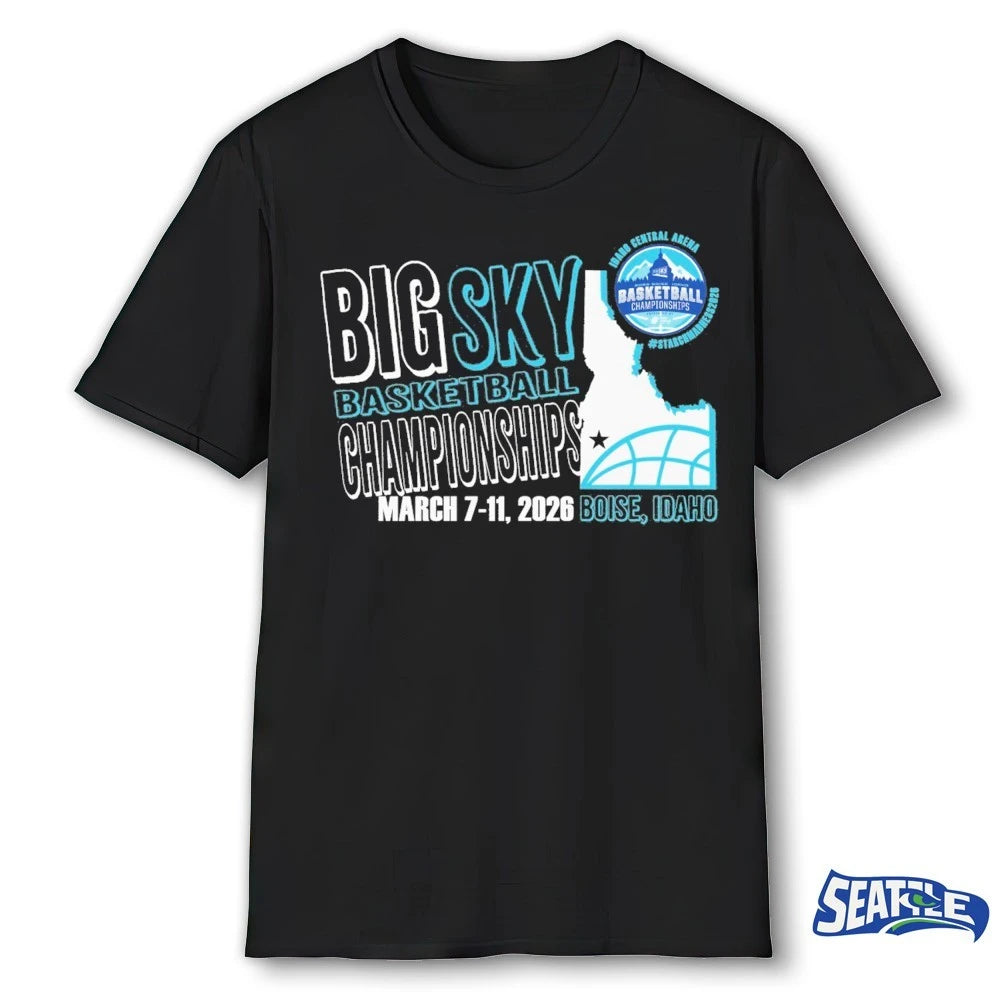 Official Big Sky Basketball Championships March 7-11 2026 Boise Idaho Idaho Central Arena t-shirt
