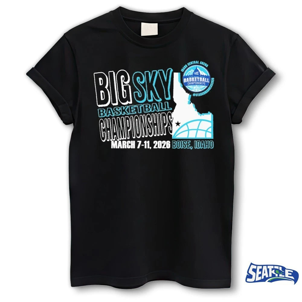 Official Big Sky Basketball Championships March 7-11 2026 Boise Idaho Idaho Central Arena t-shirt
