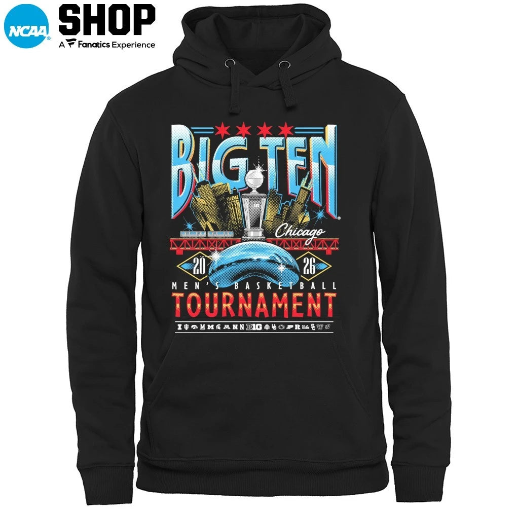 Official Big Ten Men’s Basketball Tournament 2026 Chicago Merch at United Center T-Shirt