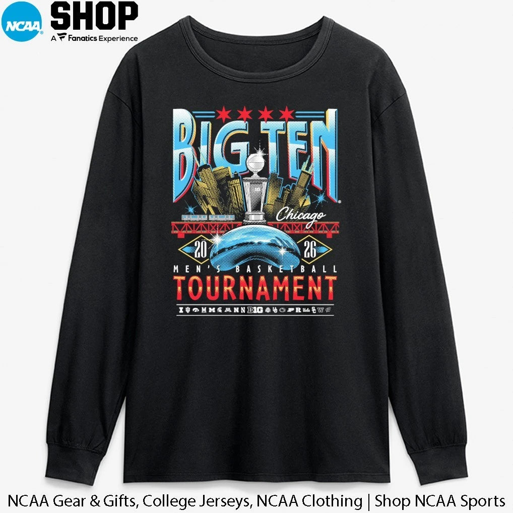 Official Big Ten Men’s Basketball Tournament 2026 Chicago Merch at United Center T-Shirt