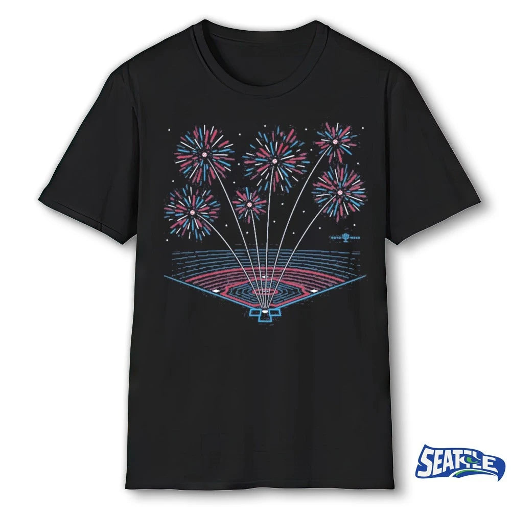Official Bombs Bursting In Air Baseball Fireworks USA t-shirt