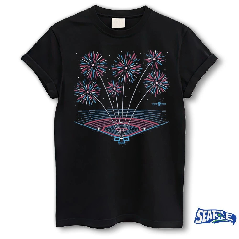Official Bombs Bursting In Air Baseball Fireworks USA t-shirt