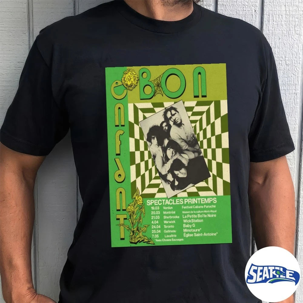 Official Bon Enfant Spectacles Printemps 2026 Tour Poster t-shirt