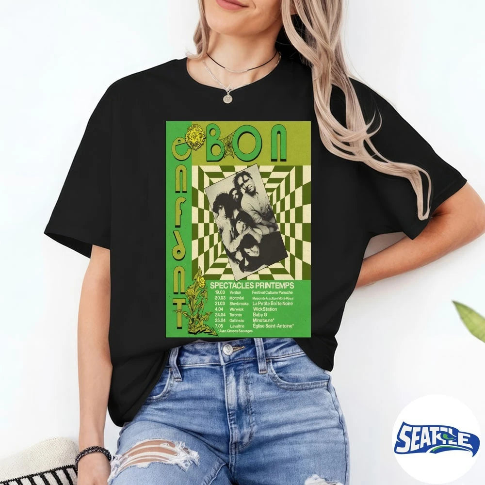 Official Bon Enfant Spectacles Printemps 2026 Tour Poster t-shirt