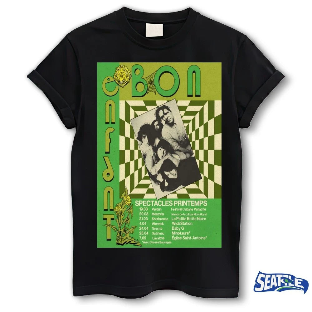 Official Bon Enfant Spectacles Printemps 2026 Tour Poster t-shirt