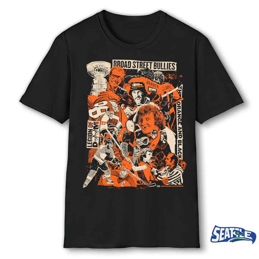 Official Broad Street Bullies Legion Of Doom The Orange And Black Hockey Legends t-shirt