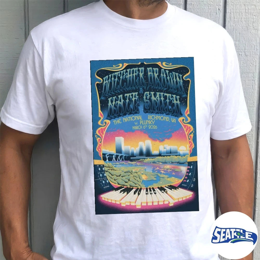 Official Butcher Brown And Nate Smith In Richmond VA On March 6 2026 Poster t-shirt