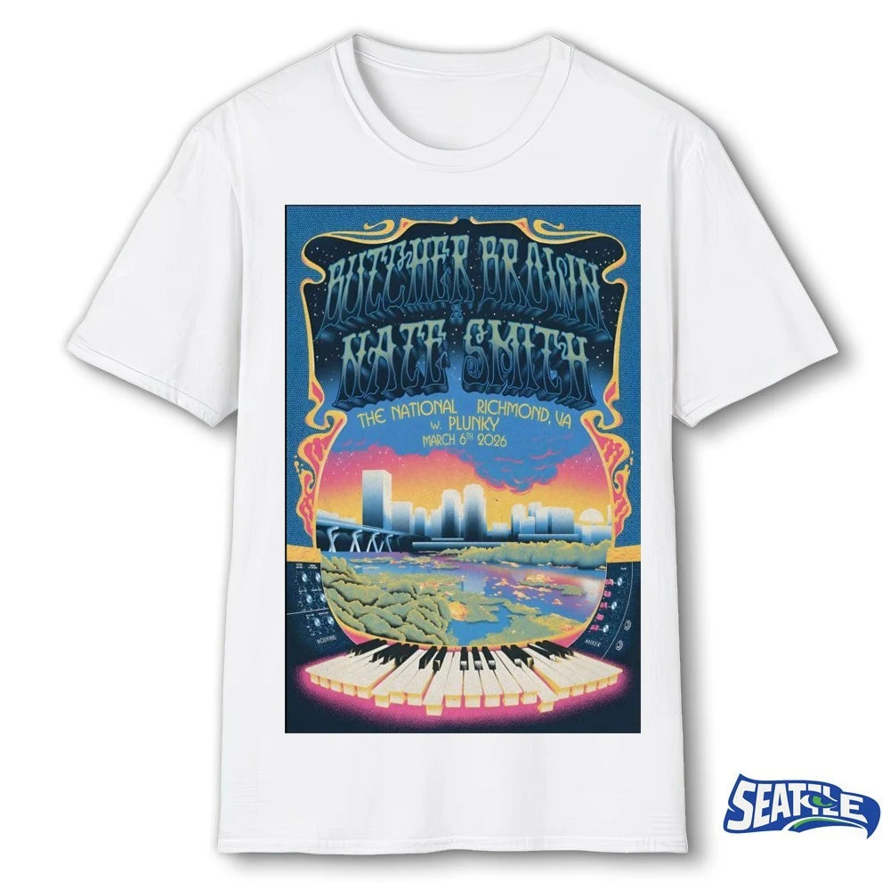 Official Butcher Brown And Nate Smith In Richmond VA On March 6 2026 Poster t-shirt