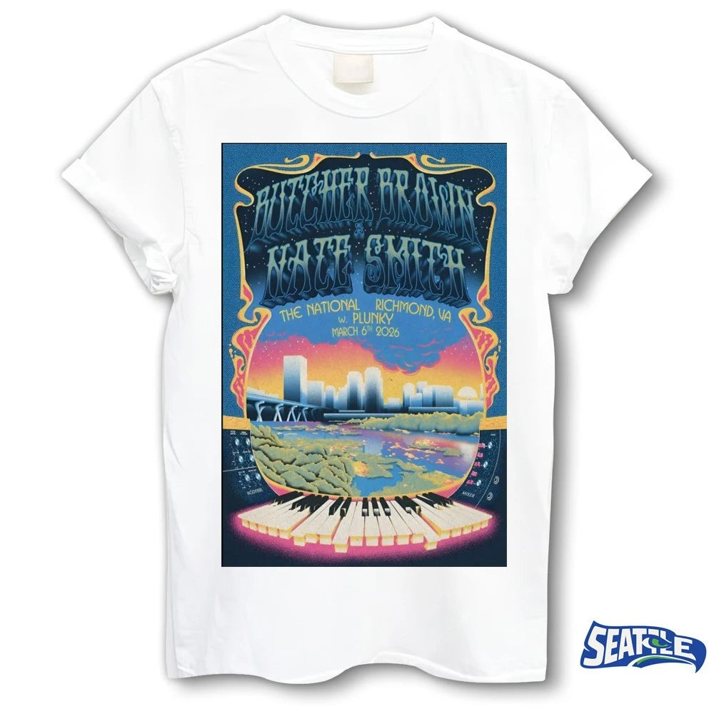Official Butcher Brown And Nate Smith In Richmond VA On March 6 2026 Poster t-shirt