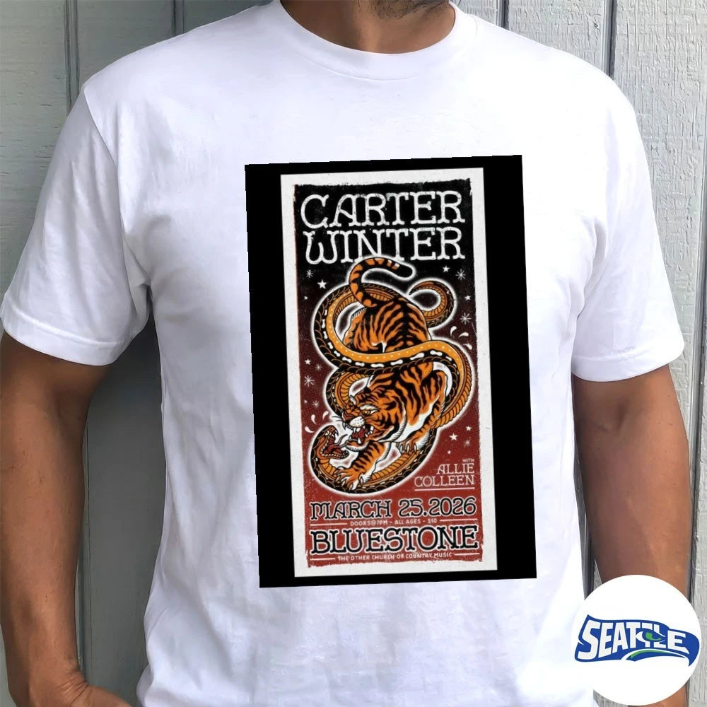Official Carter Winter Tour Columbus OH On March 25 2026 Bluestone Poster t-shirt