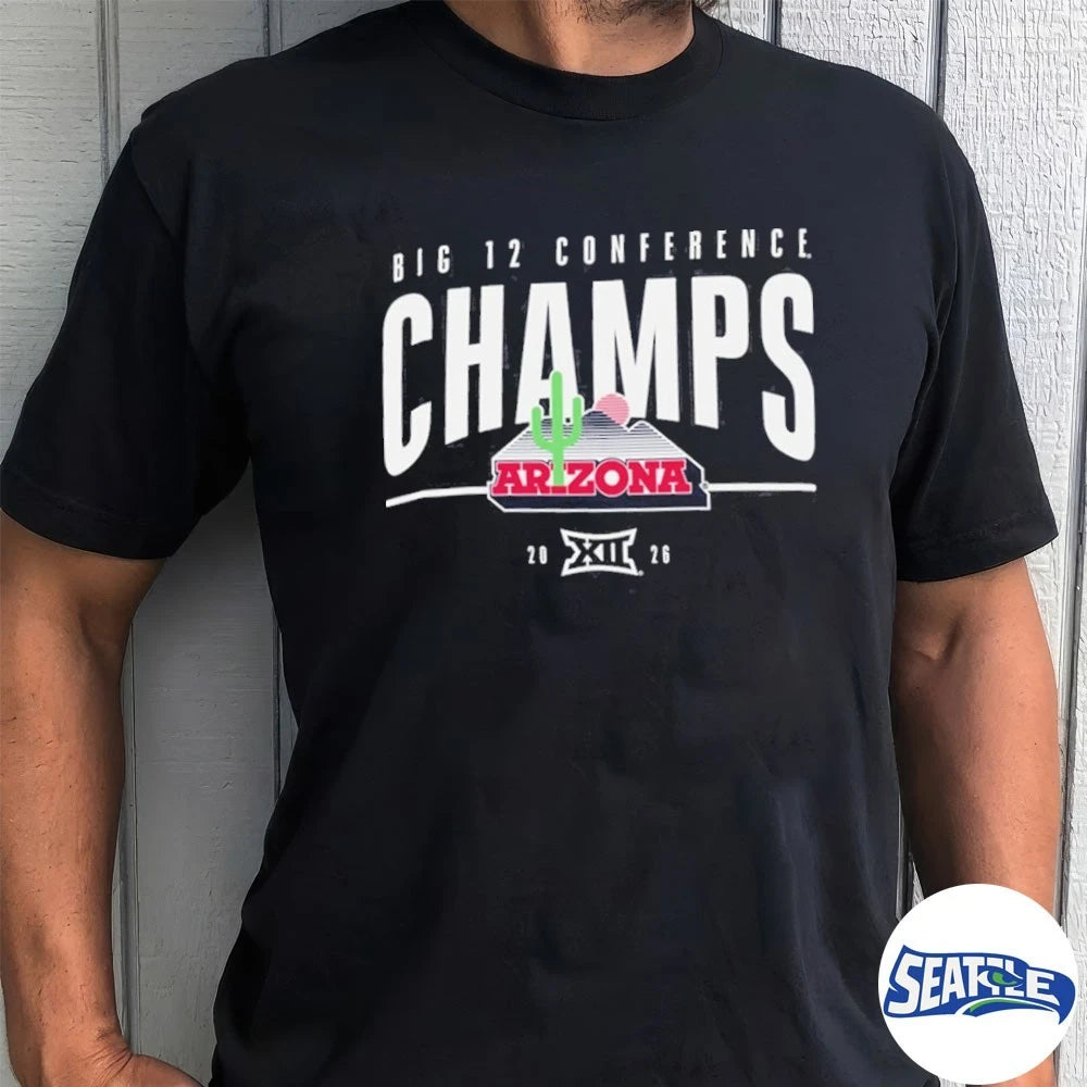 Official Champion Arizona Wildcats 2026 Big 12 Conference Champs t-shirt