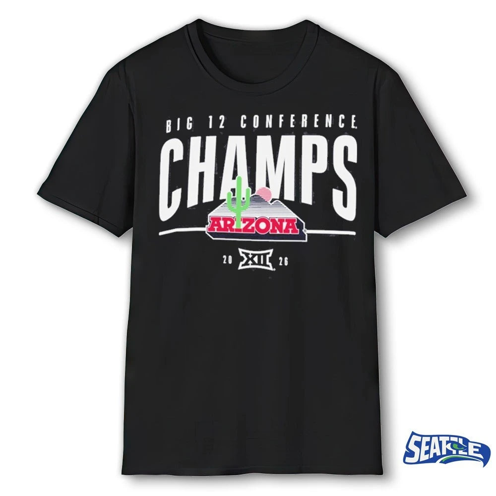 Official Champion Arizona Wildcats 2026 Big 12 Conference Champs t-shirt