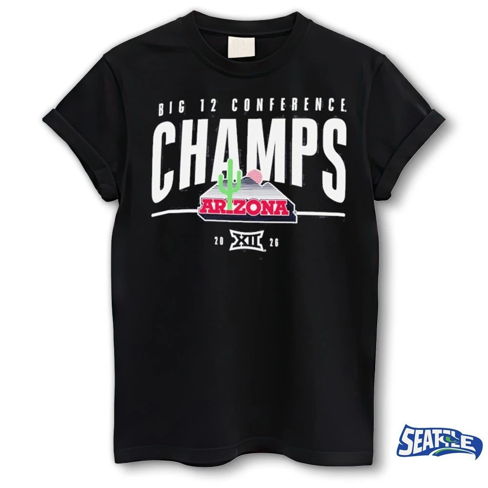 Official Champion Arizona Wildcats 2026 Big 12 Conference Champs t-shirt