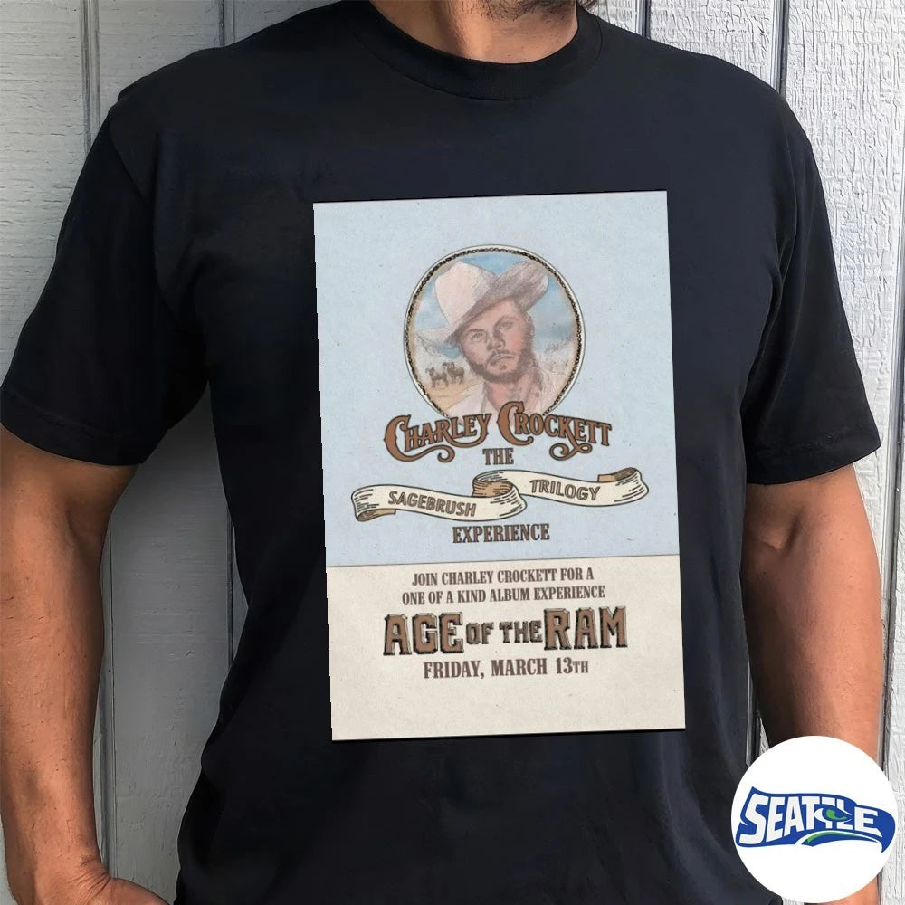 Official Charley Crockett San Benito County Fairgrounds, San Benito TX March 13 2026 Poster t-shirt