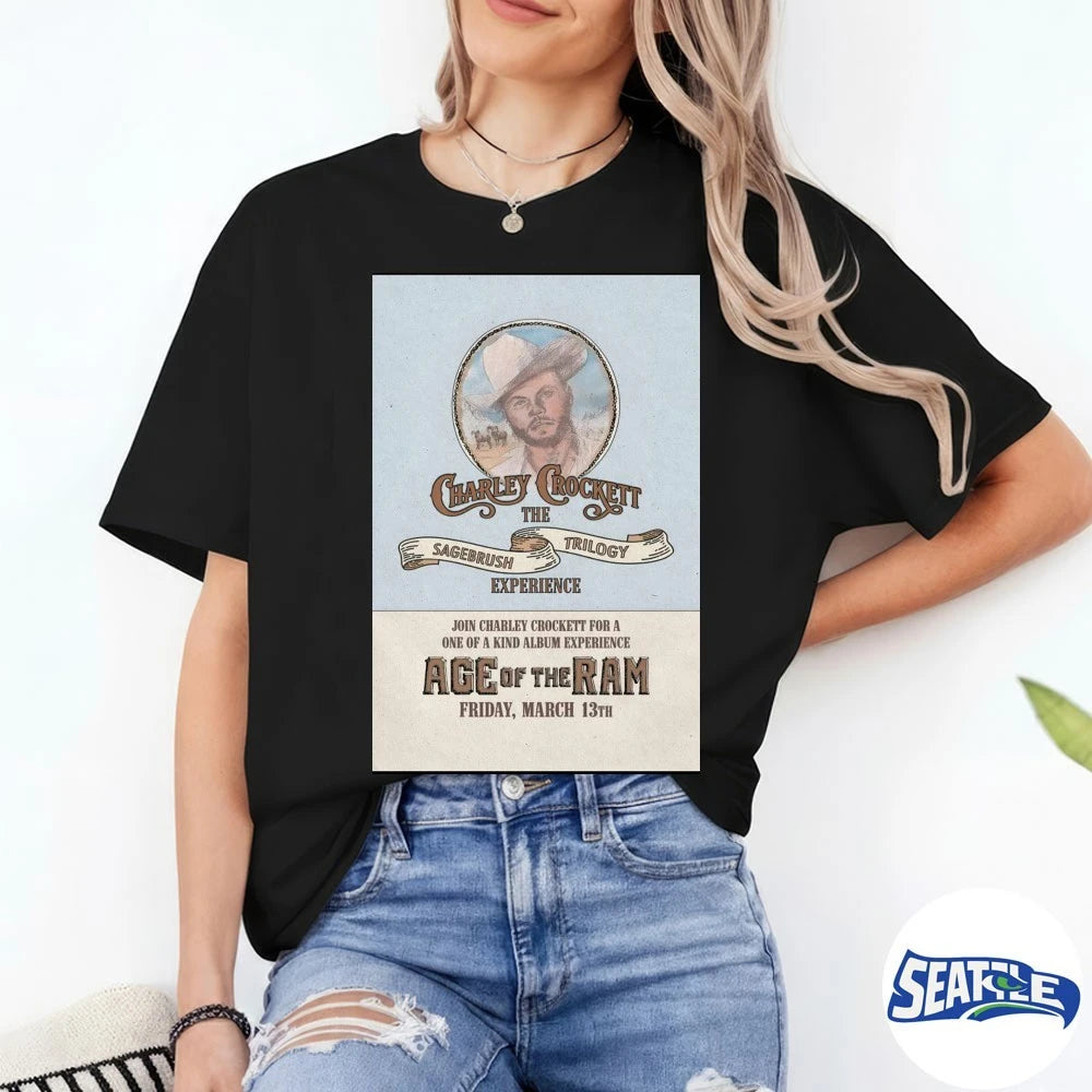 Official Charley Crockett San Benito County Fairgrounds, San Benito TX March 13 2026 Poster t-shirt