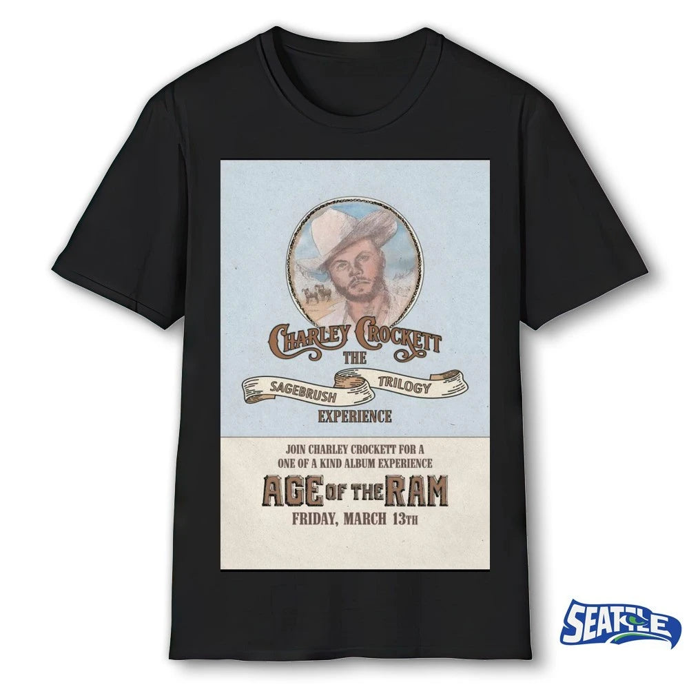 Official Charley Crockett San Benito County Fairgrounds, San Benito TX March 13 2026 Poster t-shirt