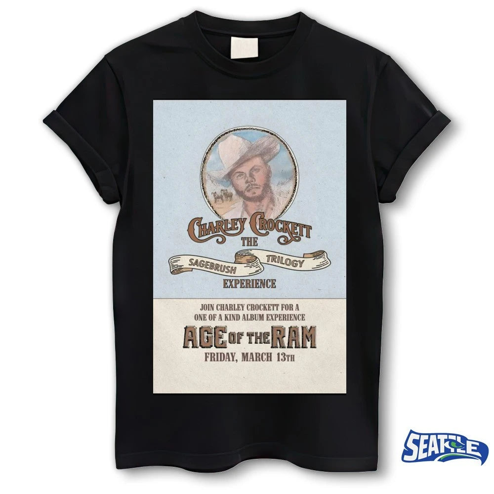 Official Charley Crockett San Benito County Fairgrounds, San Benito TX March 13 2026 Poster t-shirt