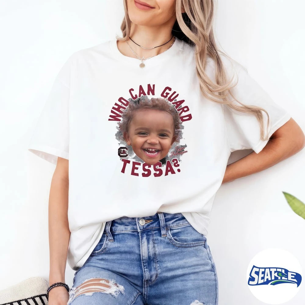 Official Chloe Kitts Who Can Guard Tessa Johnson South Carolina Gamecocks 2026 t-shirt