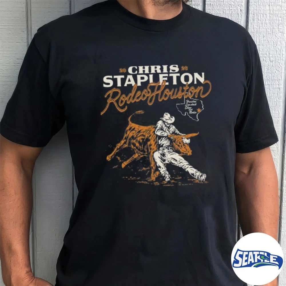 Official Chris Stapleton Rodeo Houston 2026 t-shirt