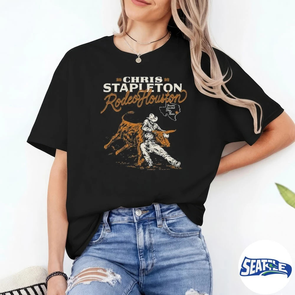 Official Chris Stapleton Rodeo Houston 2026 t-shirt