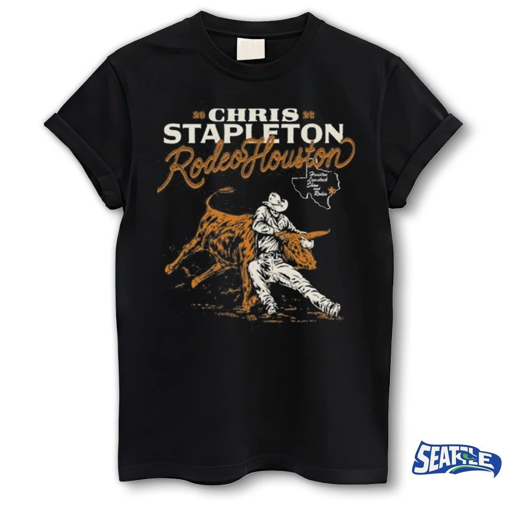 Official Chris Stapleton Rodeo Houston 2026 t-shirt