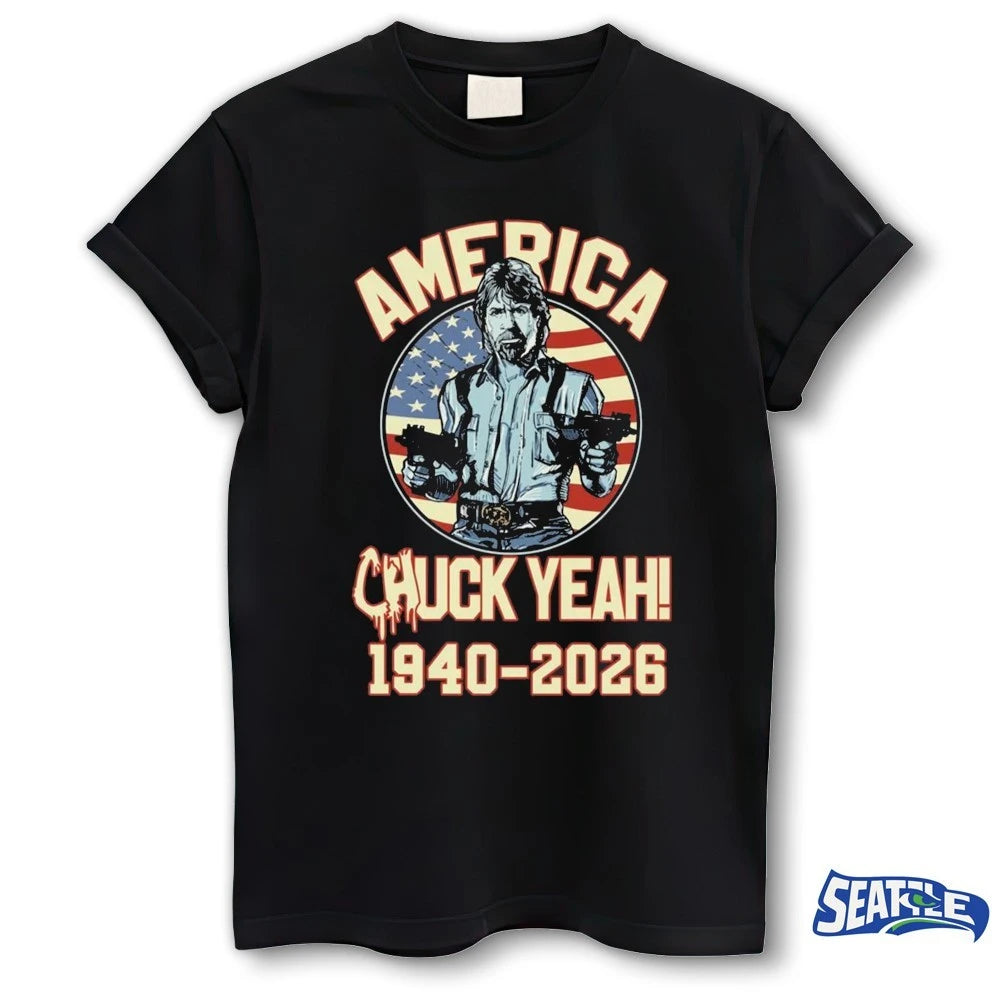 Official Chuck Norris America Chuck Yeah 1940 2026 t-shirt