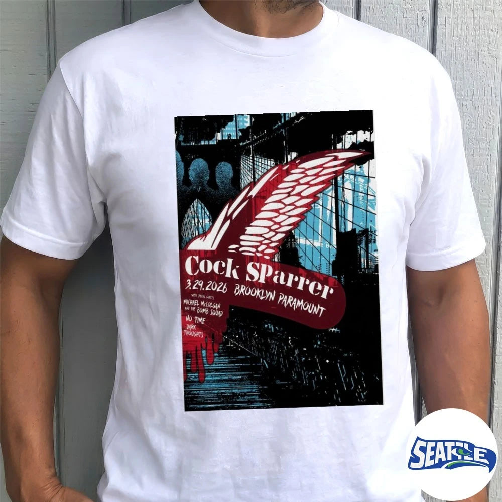 Official Cock Sparrer Concert Tour in Brooklyn, NY March 29, 2026 Poster t-shirt