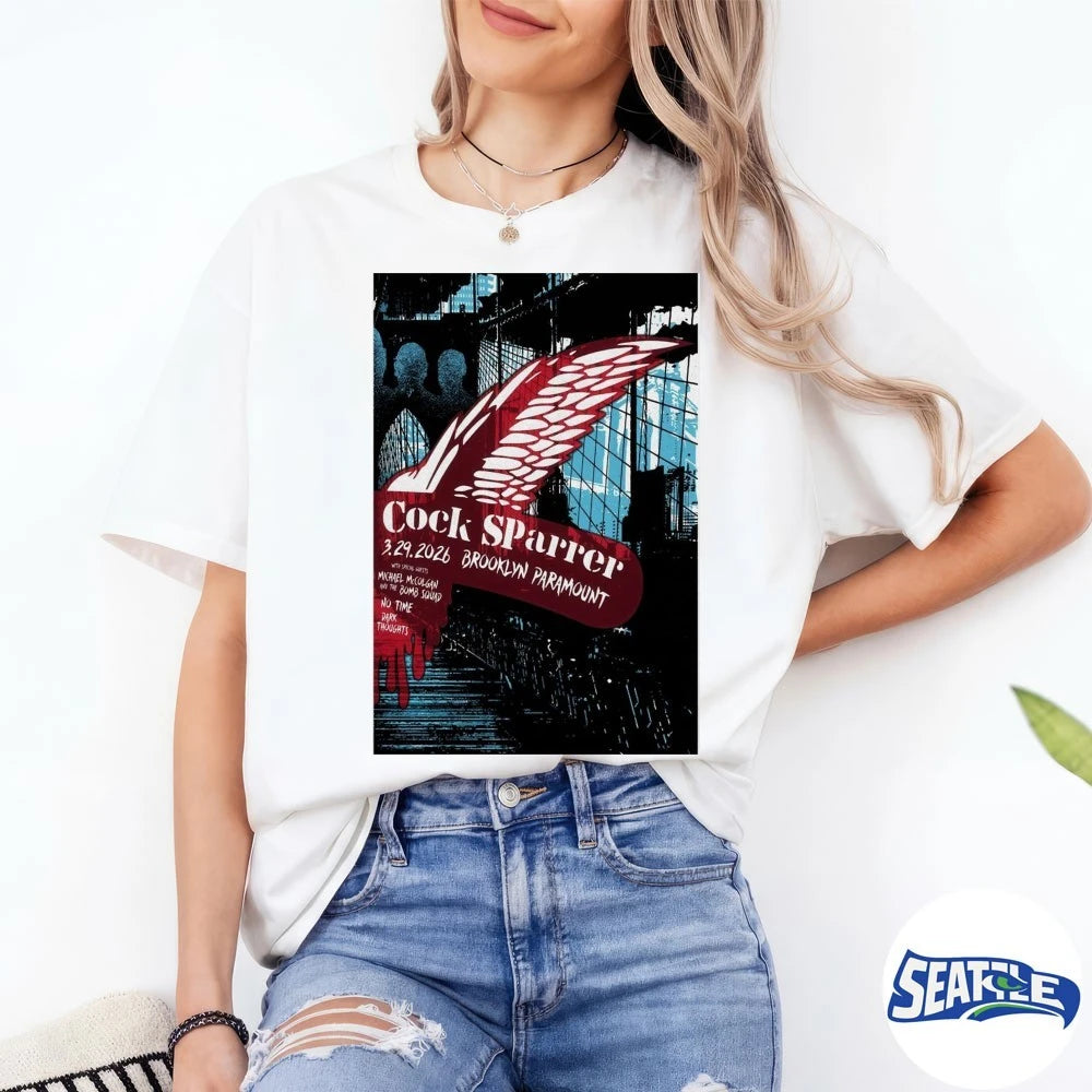 Official Cock Sparrer Concert Tour in Brooklyn, NY March 29, 2026 Poster t-shirt