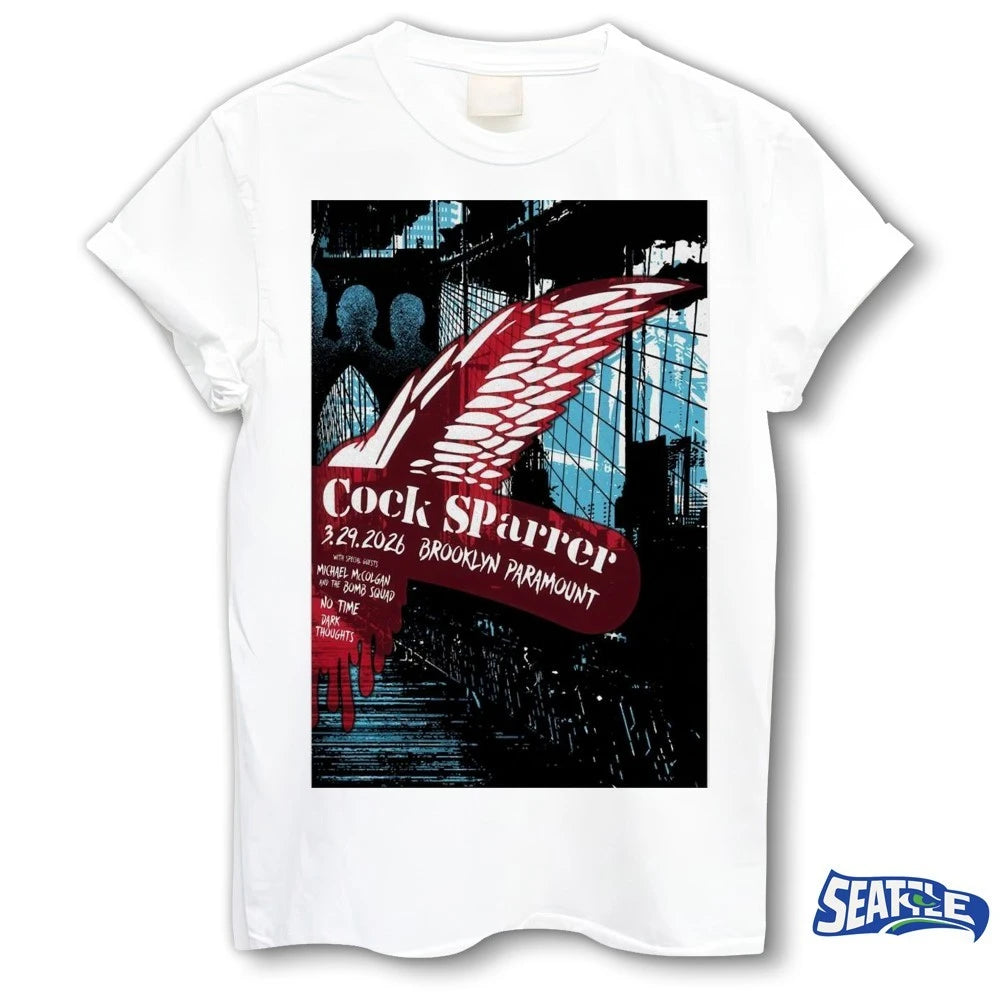 Official Cock Sparrer Concert Tour in Brooklyn, NY March 29, 2026 Poster t-shirt