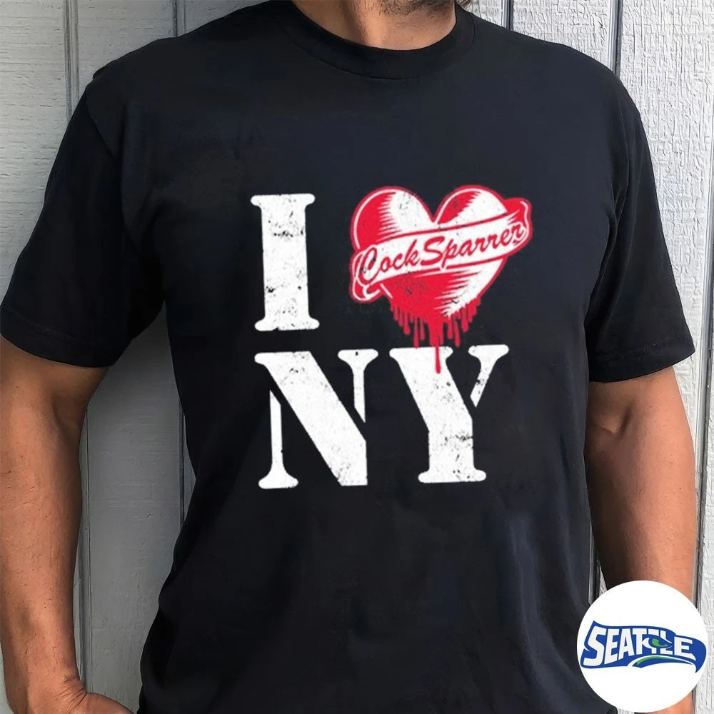Official Cock Sparrer I Love NY Concert Tour 2026 in New York t-shirt