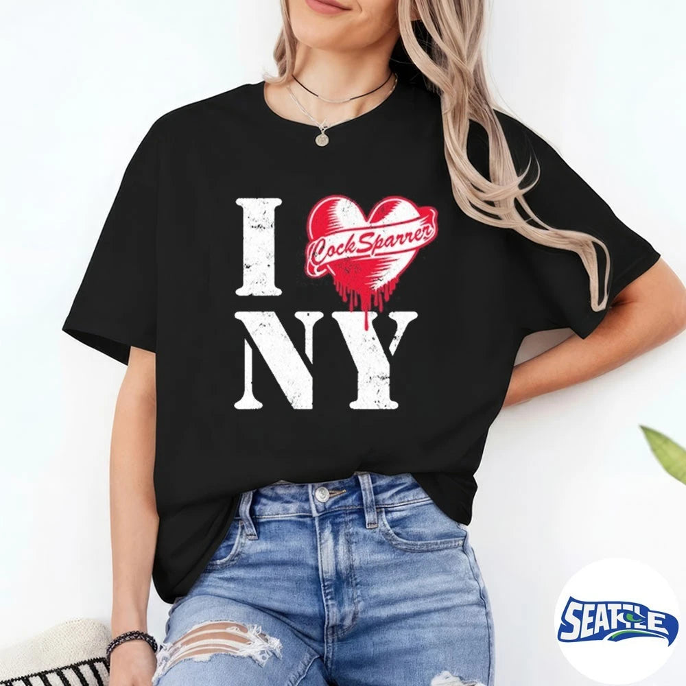 Official Cock Sparrer I Love NY Concert Tour 2026 in New York t-shirt