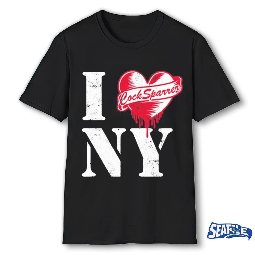Official Cock Sparrer I Love NY Concert Tour 2026 in New York t-shirt