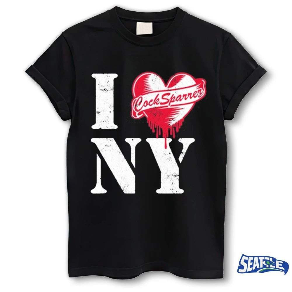Official Cock Sparrer I Love NY Concert Tour 2026 in New York t-shirt