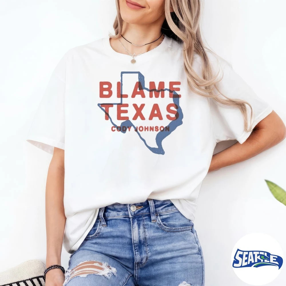 Official Cody Johnson Blame Texas Event t-shirt