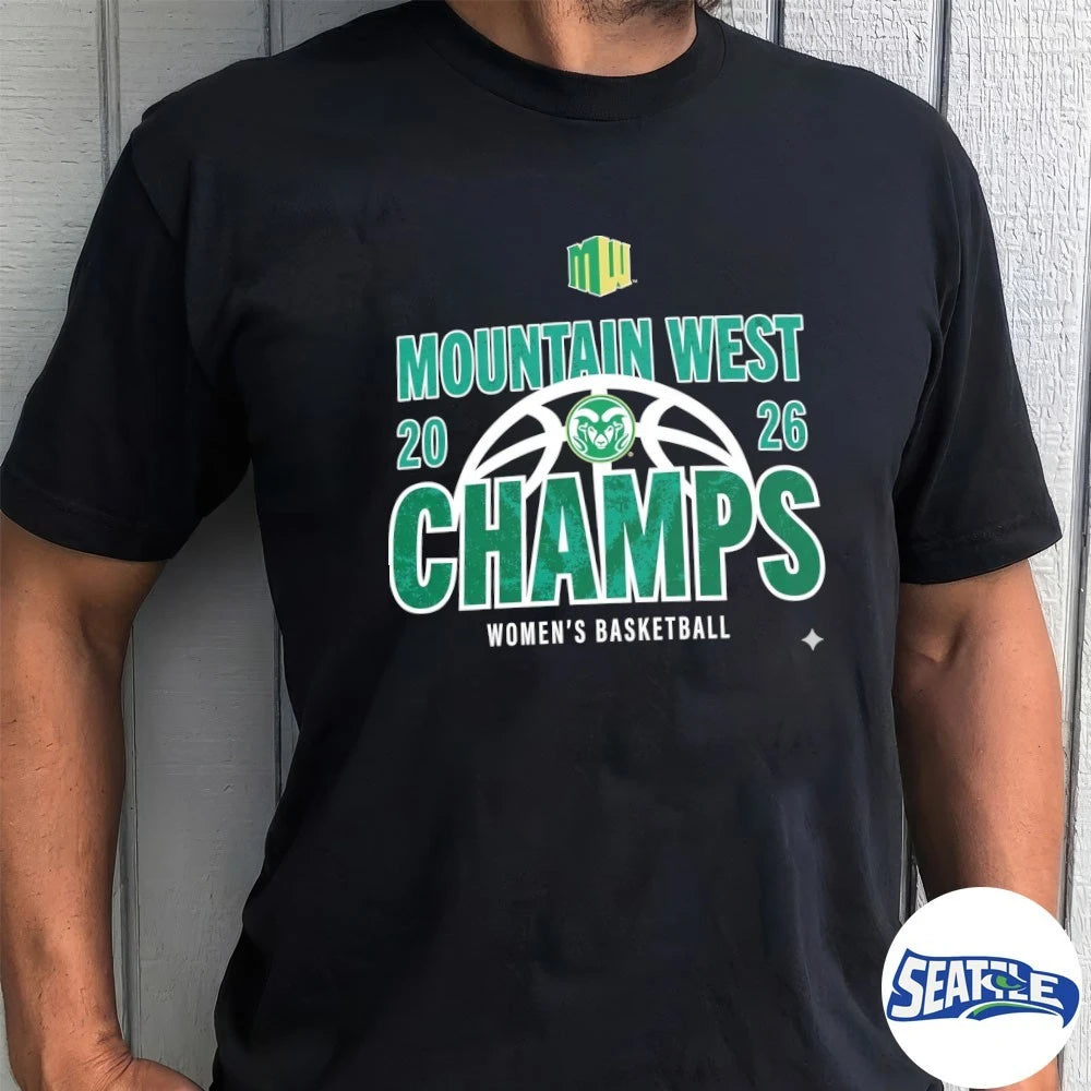 Official Colorado State Rams Mountain West Champs Women’s Basketball 2026 t-shirt