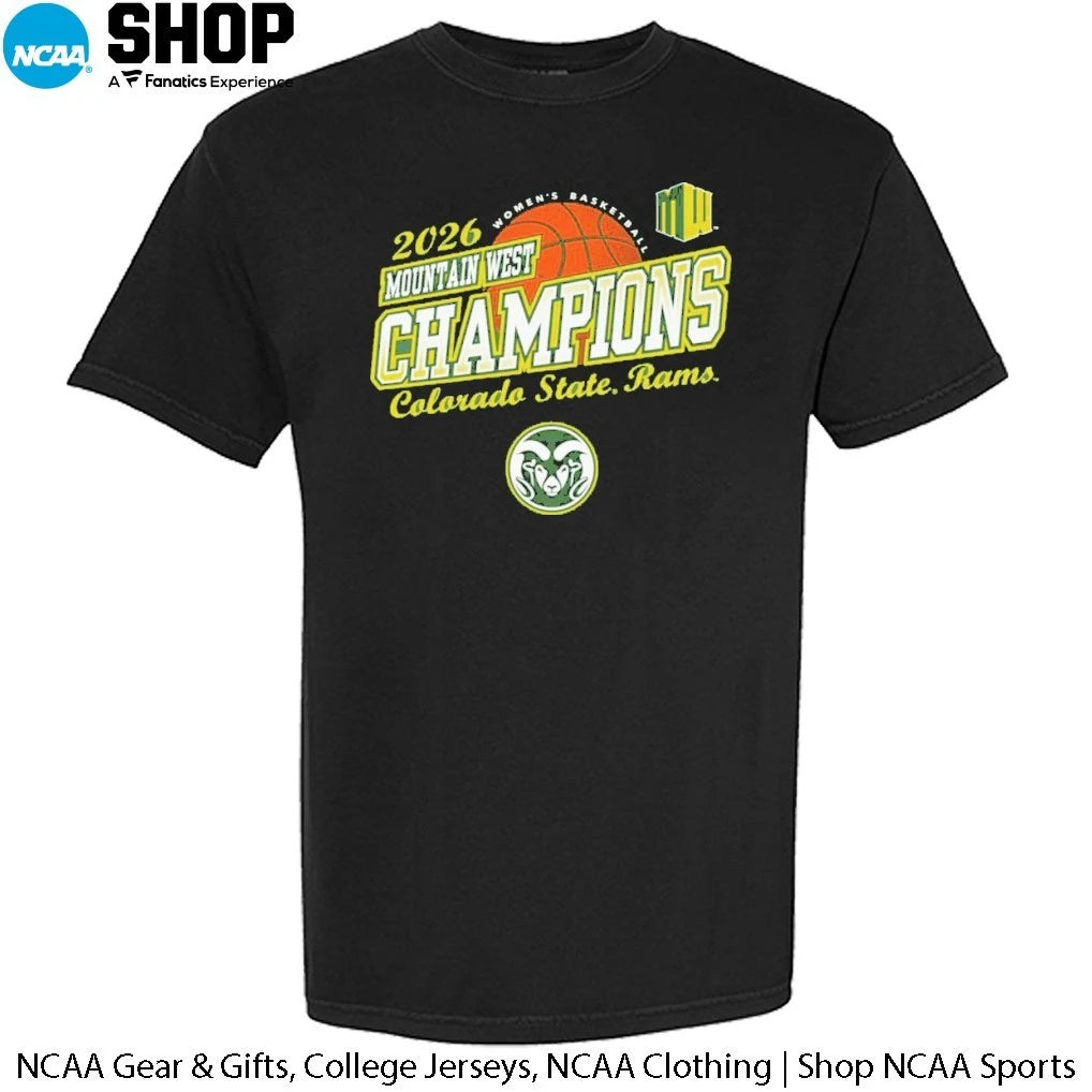 Official Colorado State Rams Women’s Basketball 2026 Mountain West Tournament Champions T-Shirt